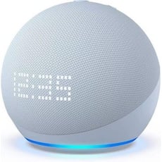 Bild Echo Dot 5. Generation mit Uhr blaugrau
