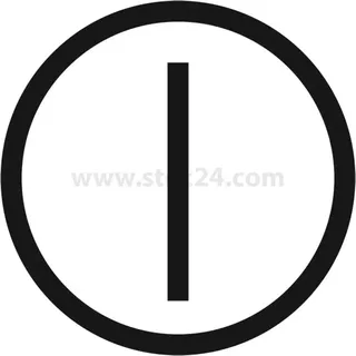 Georg Schlegel Bezeichnungsschild Grafik-Symbol Ein / Aus weiß - 1 Stück