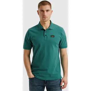 Poloshirt PME LEGEND, Herren, Gr. M, piquant grün, Web, Obermaterial: 95% Baumwolle, 5% Elasthan, normal hüftbedeckend, Rundhals, Shirts Poloshirt, mit Logostickerei