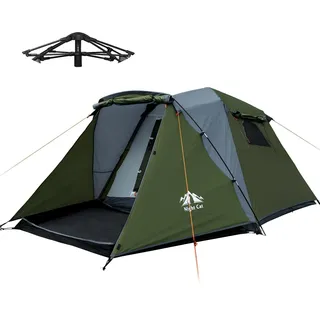 Night Cat Wurfzelt 4 Man Camping: Quick Set Up and Wasserdicht for Outdoor | schnellaufbau popup zelte reactive in 60 sekunden automatik wurfzelte for 4 mann festival vorzelt