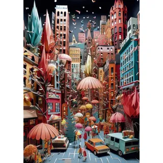 Heye Puzzle Street Canyon, 1000 Teile, 1000 Stück(e), Kunst