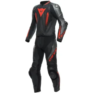 Dainese Laguna Seca 5 2tlg. - Schwarz/Grau/Neon-Rot - 48