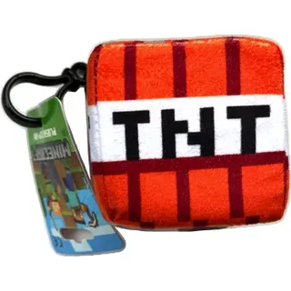 Minecraft Plüschtier im TNT Cube Design mit Befestigungsclip 8 cm