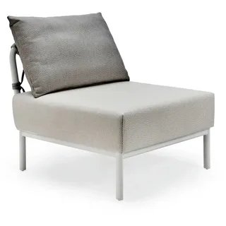 Loungesystem Caro Anbaumodul - 301 - weiß wetterfest 737 - light-grey