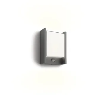 Philips Außenwandleuchte Aluminium, Metall 22,0 cm inkl. Bewegungsmelder grau