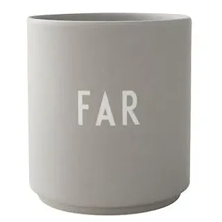 Design Letters Lieblingsbecher Grau FAR Tasse | Weihnachten, Weihnachtsdeko, Weihnachtsgeschenke für Frauen, Männer | Kaffeetassen Weihnachtsgeschenke Kleinigkeiten | Kaffeebecher Porzellan