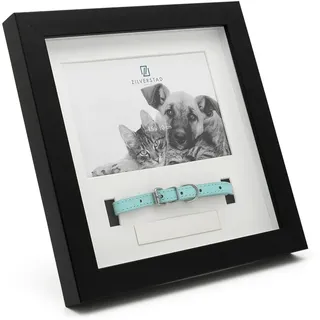 Zilverstad - Fotorahmen Haustier mit Halsband 15x10 pp schwarz