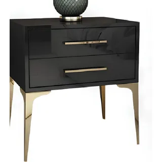 Design Nacht Tisch Konsole Beistell Schlaf Zimmer Metall Glanz Tische Konsolen