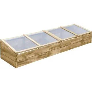 vidaXL Gewächshäuser 2 Stk. Imprägniertes Kiefernholz 200x50x35 cm - Grün