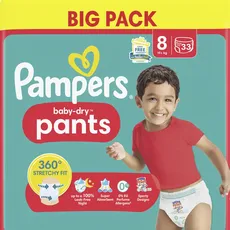 Bild Pampers® Windeln baby-dryTM BIG PACK Größe Gr.8 (19+ kg) für Kids und Teens (4-12 Jahre), 36 St.