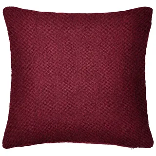 Novel Zierkissen , Bordeaux , Textil , Uni , Füllung: Polyurethan (Pur) , 40x40 cm , Heimtextilien, Wohntextilien, Kissen, Zierkissen