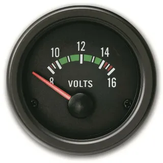 Jom Youngtimer ZusatzInstrument 12 Volt Anzeige Instrument 52mm Rallye Schwarz