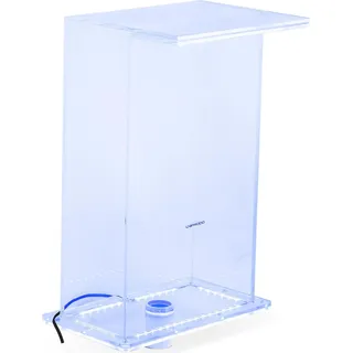 Uniprodo Schwalldusche - 51 cm hoch - LED-Beleuchtung - Blau