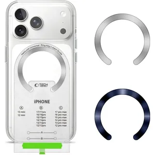 TECH-PROTECT MMP-210 MagSafe Ring / Silver / Navy Blue