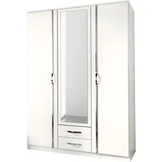 WIMEX Drehtürenschrank Duo 135 x 198 x 58 cm Weiß