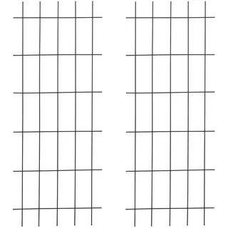 Relaxdays Rankgitter , Schwarz , Metall , 60x150x1 cm , Dekoration, Gartendeko