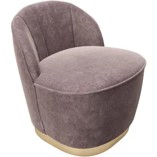 Playboy Cocktailsessel Stella Samt 67 x 70 x 70 cm Rosa