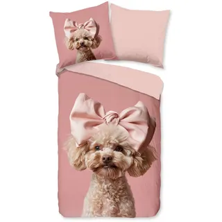 Good Morning Kinderbettwäsche »Roxy« 2 Stk., tlg. Baumwolle, Renforcé, 135x200, Wendeoptik, Kind, Mädchen, Pudel rosa