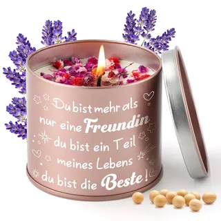 Duftkerzen Geschenke für Beste Freundin, KAAYEE 9oz Lavendel Duftkerzen Weihnachten Geschenke für Freundin, Geburtstagsgeschenk für Freundinnen, Freundschaft Geschenke für Frauen (Freundin 2)