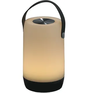 LED Touch Tischlampe warm weiß - 19 cm - wiederaufladbare Garten Leuchte mit Touch Funktion - Weiß, Schwarz, Silber