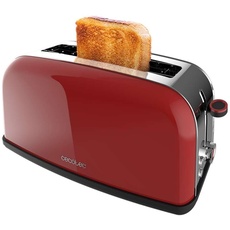 Bild Vertikaler Toaster Toastin' time 850 Red Long Lite, 850W Leistung, Kapazität für 2 Toasts, Breiter Schlitz, Edelstahl, Voreingestellte Funktionen, Einstellbare Röstkontrolle