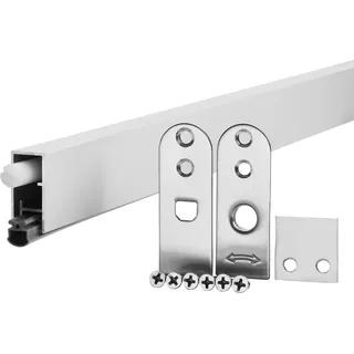 SOTECH Automatische Türbodendichtung zum Einfräsen H10 Befestigung seitlich | für max. 985 mm Türbreite, kürzbar, DIN links / rechts, Alu eloxiert mit elastischem Gummi für ein Plus an Komfort