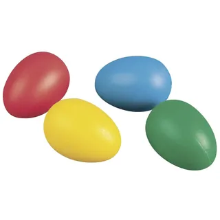 Rayher 3904149 Plastik-Eier, 4,5 cm, 4 Farben sort., Btl. 12 Stück