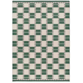 Atticgo Kurzflorteppich Grün / Beige Astra 160/230 cm , Grün, Beige , Textil , Grafikmuster , Rechteckig , 160x230 cm , Oeko-Tex® Standard 100 , antistatisch, für Fußbodenheizung geeignet, pflegeleicht , Teppiche und Böden, Teppiche