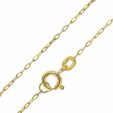 trendor Damen-Halskette 585 Gold / 14 Karat Flachanker 1,1 mm breit zauberhafter Halsschmuck aus Echtgold für Frauen, wunderschöne Geschenkidee, 51895-40 40 cm