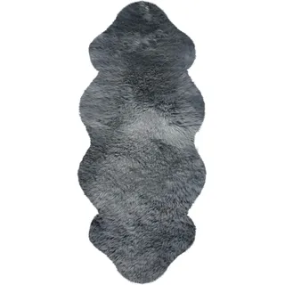 Fellteppich HEITMANN FELLE "Lammfell KK 1,5 - Premium Qualität" Gr. 41, grau, B:68cm H:70mm L:140cm, Lammfell, Teppiche, Fellteppich, echtes Austral. Lammfell, besonders weich, auch ideal als Bettvorleger