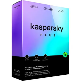 Kaspersky Lab Kaspersky Plus 2026 ESD 3 Geräte 1 Jahr DE Win Mac Android iOS