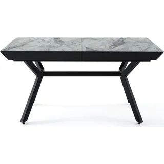 Ausziehtisch Holztisch Esstisch Designertisch Speisetisch Familientisch Tisch - Grau