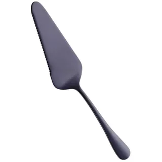 BESTonZON Kuchenheber aus Edelstahl, Schwarz, 22,1 cm, Kuchenheber & | Gezackter Torten- und Pizzaheber zum Schneiden, Heben und Servieren, für Haushalt, Café, Restaurant und Buffet