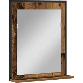vidaXL Spiegel Altholz 50 x 12 x 60 cm Glas und engineered Holz - Braun