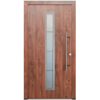 FM Türen AS68 Modell 01 1100 x 2100 Nussbaum Rechts Innen Beschläge Set 13 Glas 20