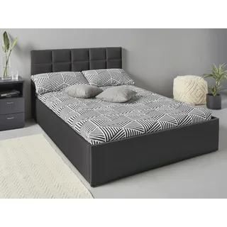Westfalia Schlafkomfort Polsterbett 140 x 200 cm Schwarz
