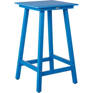 Beliani Gartentisch 60 x 60 x 103 cm Blau