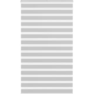 "2024"Moderne Zebrarollo Hellgrau 120x200 cm Stoffbreite 115,9 cm Polyester - Rollos DE472585 - Grau