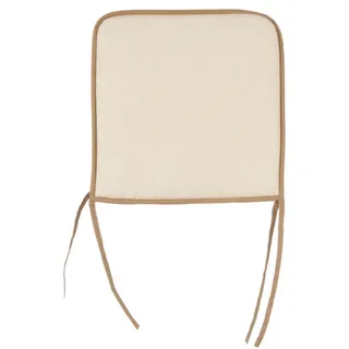 GIFTDECOR Stuhlkissen mit Schleifen 38 x 38 cm Creme