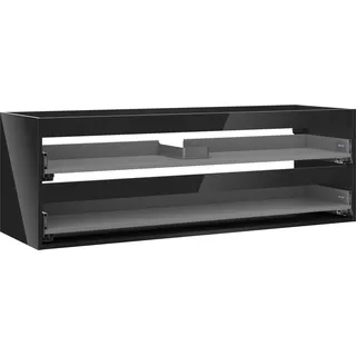 Mexen Box-A Schrankkorpus für Waschtisch 140 cm, 2 Schubladen, schwarz glänzend - 91AX0-1400-470-2-70