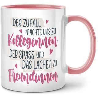 Seness Der Zufall machte uns zu Kolleginnen Freundinnen Tasse, Abschiedsgeschenk Kollegen Jobwechsel, Abschied beste Kollegin Geschenk, Lieblingskollegin, Kaffeetasse Kaffeebecher, Team Büro Arbeit