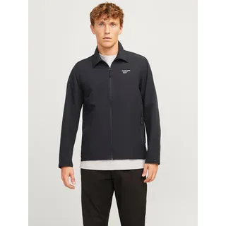 Jack & Jones Langarmhemd »JCOAERO SHIRT JACKET LS NOOS« mit Reißverschluss, schwarz