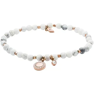 Fossil Wellness Armband Weiß Halbedelsteine JA6934791 Größe 16,5 cm