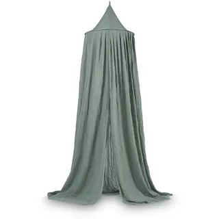 jollein Baldachin Vintage Ash Green - Höhe 245 cm - Betthimmel Babybett Kinderzimmer - Grün