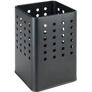 Wenko Utensilienhalter Silio 11,5 x 16,5 x 11,5 cm Schwarz Metall