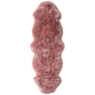 Teppich HEINE HOME Gr. 2, lila (mauve), B:68cm H:70mm L:185cm, Lammfell, Lammwolle, Teppiche, Teppich