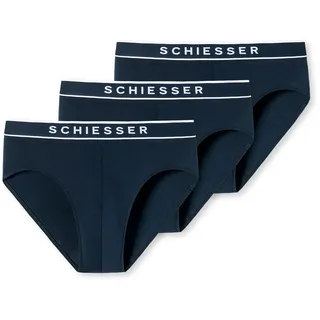 SCHIESSER Slip 3PACK blau L 3er Pack