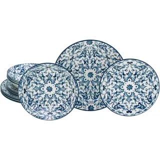 CreaTable Fresco Kombiservice 12-tlg. blau