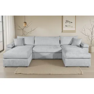 OTTO home Wohnlandschaft Polyester 2-Sitzer Grau