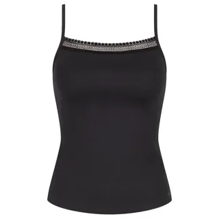 Sloggi Damen Sloggi GO Ribbed Spaghetti Top, Black, XL